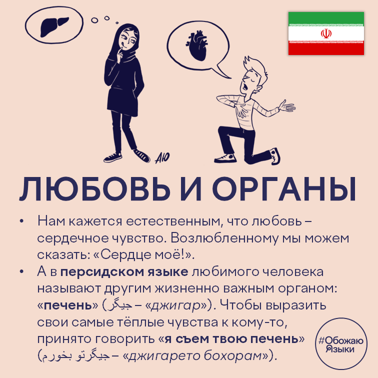 Любовь и органы — персидская идиома «я съем твою печень» как проявление любви