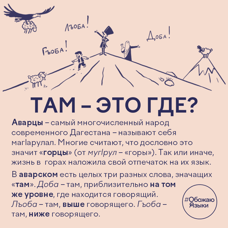 Там - это где? — три аварских слова для «там» в зависимости от высоты