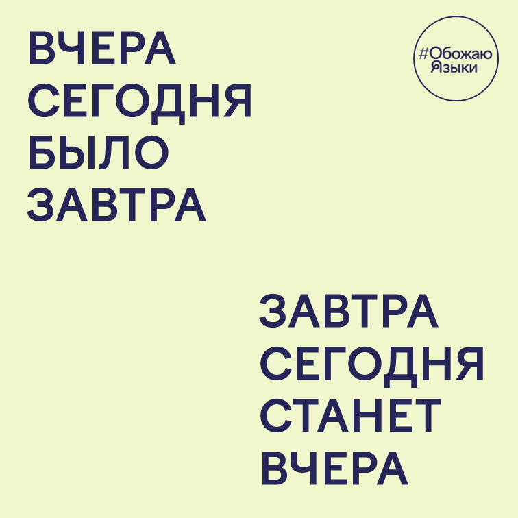 Вчера, сегодня, завтра
